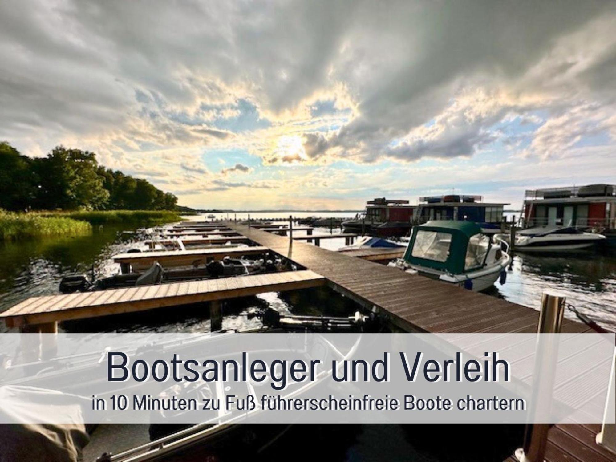 Strandhaus Mathea - Ruhige Lage Direkt Am Fleesensee - Parkplatz, Kamin, Sauna - Familienfreundlich Unter Gohren ภายนอก รูปภาพ